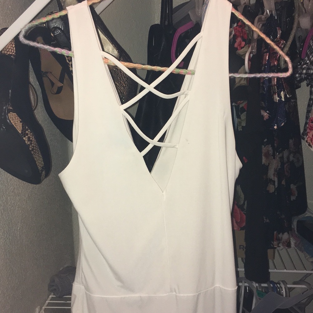 All white body suit
